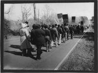 Demonstrators Marching With Voting Rights Signs, circa 1982