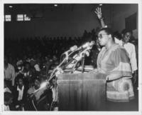 Billie Jean Young at the Pilgrimage to Washington Kickoff Rally, April 19, 1982