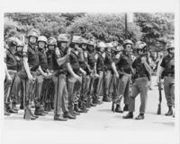 A Group of Alabama State Troopers Standing Outside, circa 1985