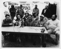 Coretta Scott King Speaking to the Press at a SCLC Event, 1982