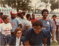 Joseph and Evelyn Lowery at Pilgrimage to Washington Encampment, 1982