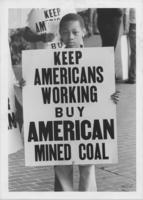 A Young Boy Protesting at an Anti-Apartheid March, 1986