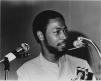 Leon Hall Speaking at an Event, circa 1986