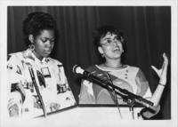 Dorothy Meeks and Tammala Rice Speak at SCLC's Black Student Summit, February 23, 1986