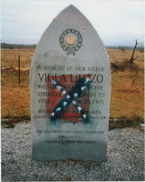 Civil Rights Heritage Tour: Vandalized Viola Liuzzo Memorial, circa 1997