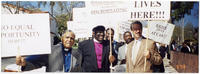 Protest at William Morris Agency, circa 1999