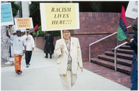 Protest at William Morris Agency, circa 1999