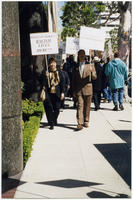 Protest at William Morris Agency, circa 1999