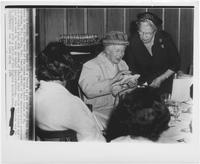 Mary E. Peabody at the Ponce de Leon Motor Lodge, 1964