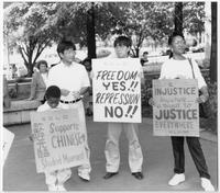 SCLC Vigil in Support of Chinese Students, June 7, 1989