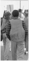A Demonstrator Wearing a SCLC Vest, circa 1985