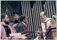 Joseph E. Lowery Receiving Honorary Degree at Morehouse College, May 18, 1986