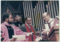 Joseph E. Lowery Receiving Honorary Degree at Morehouse College, May 18, 1986