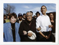 Joseph and Evelyn Lowery With Barack Obama, March 4, 2007