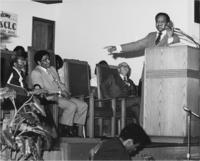 Walter E. Fauntroy Speaks at a SCLC Board Meeting, April 1980