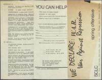 "War Against Repression" Brochure, circa 1971