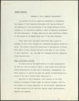 Program of Total Community Development, circa 1972