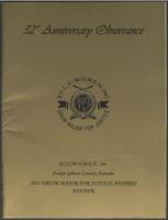 32nd Annual Drum Major for Justice Awards Dinner Program, April 4, 2011