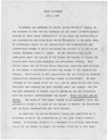Press Statement by Central United Methodist Church Members, June 2, 1986