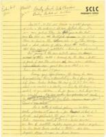 Fragment of "Beating Swords Into Plowshares..." Speech, circa 1993