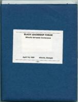 Black Leadership Forum Minority Set-Aside Conference Packet, April 1989