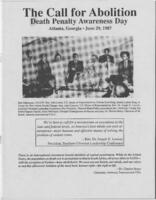 "The Call for Abolition: Death Penalty Awareness Day" Program, June 29, 1987