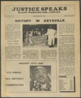 Justice Speaks Newsletter, January-February 1988