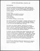 Justice for Janitors Campaign Information, circa 1988