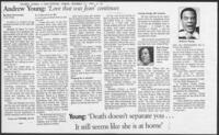 News Clippings on the Passing of Jean Young, 1994