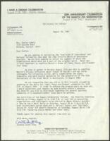 Correspondence to Evelyn G. Lowery from Coretta Scott King, August 26, 1982
