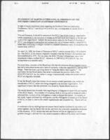 Statement by Martin Luther King, III on SCLC/W.O.M.E.N., 1998
