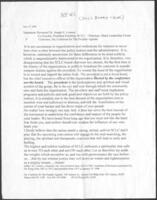 Statement by Joseph E. Lowery on SCLC Leadership, July 27, 2001