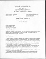 Correspondence to Evelyn G. Lowery from Theo J. Emison, Jr., January 25, 2013