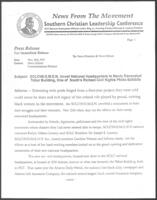 News Release on SCLC/W.O.M.E.N. Building Renovation, November 16, 1995