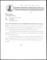 News Release on SCLC/W.O.M.E.N. Memorial Tribute for Dr. Shabazz, June 25, 1997
