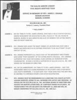 SCLC/W.O.M.E.N. Civil Rights Heritage Tour Litany for James E. Orange, 2001