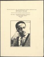 Program for the Unveiling of the Earl T. Shinhoster Memorial Marker, March 4, 2001