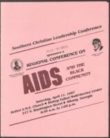 AIDS and the Black Community Regional Conference Program, April 11, 1987