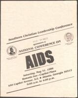 AIDS and the Black Community 1st National Conference Program, May 31, 1986