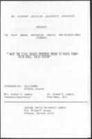 1st Annual Oratorical Contest For Atlanta-Based Students Program, July 20, 1980