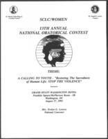 13th Annual SCLC/W.O.M.E.N. National Oratorical Contest Program, August 27, 1993