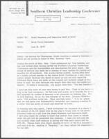 Correspondence Regarding Contributions for Septima Clark, June 19, 1970