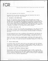 Records Regarding Fellowship of Reconciliation Initiatives, 1988