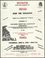SCLC Vigil in Support of Chinese Students Flyer, 1989