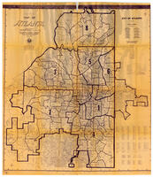 Map of Atlanta, 1967