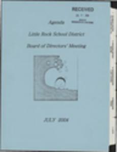 "Little Rock School District Board of Directors' Meeting" agenda