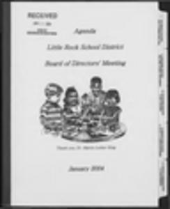 "Little Rock School District Board of Directors' Meeting" agenda