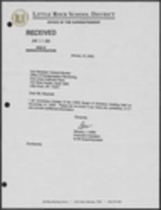 Little Rock School District, school board meeting minutes and correspondence