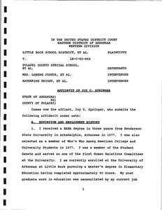 Court Filings: District Court, affidavit of Joy C. Springer