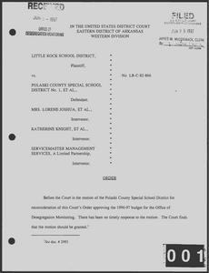 Court filings concerning PCSSD motion for attorneys' fees, prejudgment interest, and postjudgment interest as respects the pooling issues, motion to extend time, and cross-petition for attorneys' fees